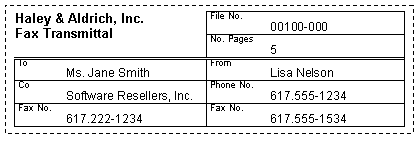 Fax Label